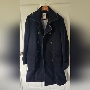 Cashmere Blend Oversized Blanket Peacoat. Eleventy- Handmade In Italy. Sz 40/50